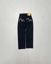 Load image into Gallery viewer, Evisu Jeans Black 28 x 35